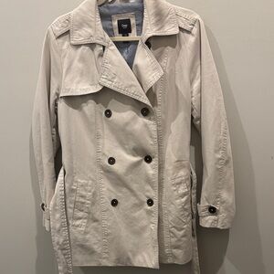 GAP Women's Double-Breasted Lined Trench Coat